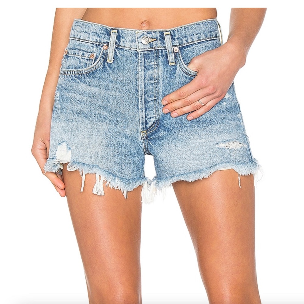 agolde parker vintage cut off shorts in swapmeet wash [size 25]